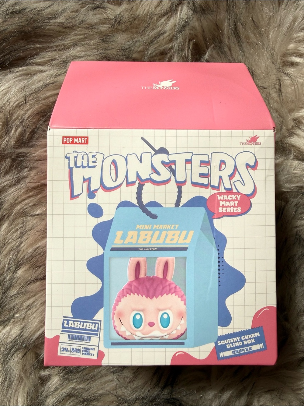 POP MART The Monsters Labubu Pink Collectible Figure - Wacky Mart Series